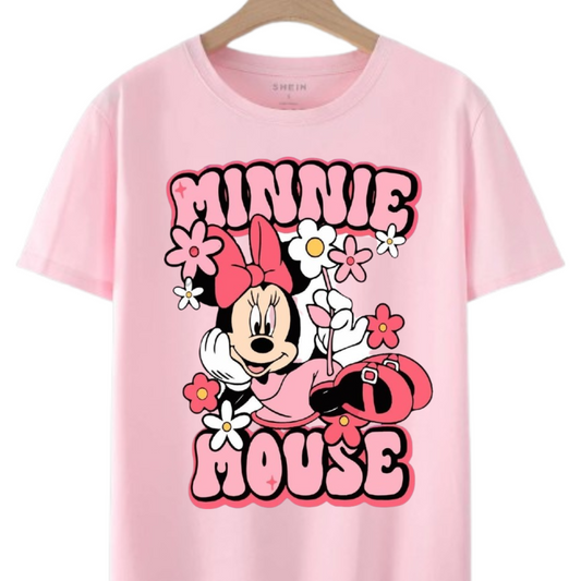 Minnie Mouse Floral | Sweet Pink Tee