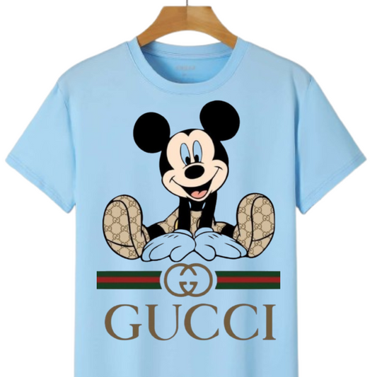 Luxury-Inspired Mouse | Cute Cartoon Style Tee