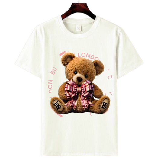 London Bear Bow | Designer-Inspired Cute Tee